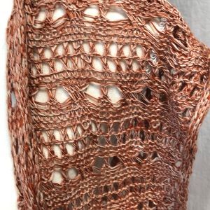Kori Jackets & Coats - Crocheted knee length vest. Burnt orange color! Kori Jackets & Coats - Crocheted knee length vest. Burnt orange color!